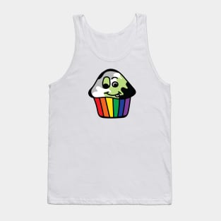 Agender Pride Rainbow Cupcake Tank Top